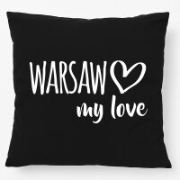 Kissen Warsaw my love 40x40cm