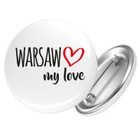 Button Warsaw my love Anstecker