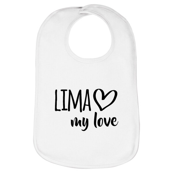 Lätzchen Lima my love, doppellagig
