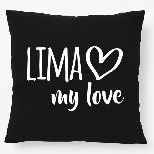 Kissen Lima my love 40x40cm