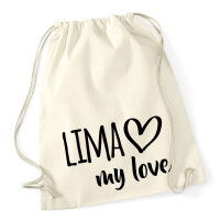 Turnbeutel Lima my love 12 Liter