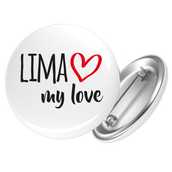 Button Lima my love Anstecker