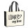 Jutetasche Lima my love 21 Liter Black