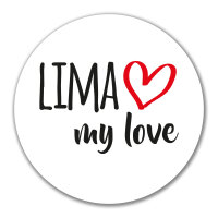 Aufkleber Lima my love 10cm Sticker