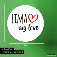 Aufkleber Lima my love 10cm Sticker