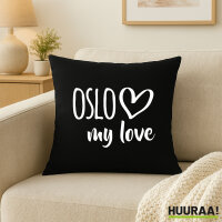 Kissen Oslo my love 40x40cm