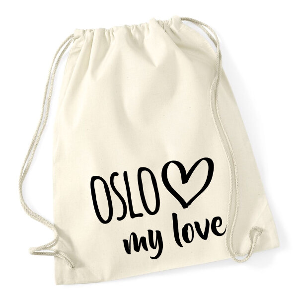 Turnbeutel Oslo my love 12 Liter