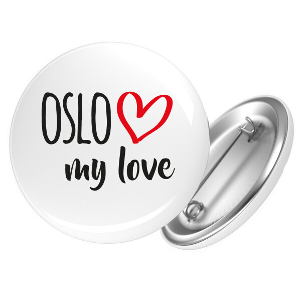 Button Oslo my love Anstecker