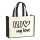 Jutetasche Oslo my love 21 Liter Black