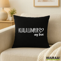 Kissen Kuala Lumpur my love 40x40cm