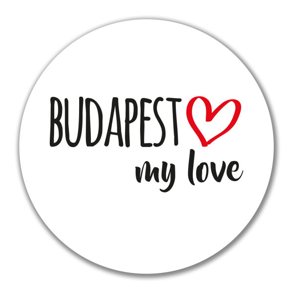 Aufkleber Budapest my love 10cm Sticker