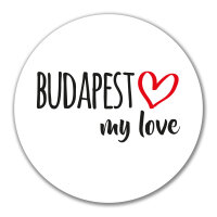 Aufkleber Budapest my love 10cm Sticker