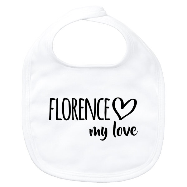 Baby Lätzchen Florence my love Klettverschluss
