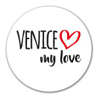 Aufkleber Venice my love 10cm Sticker