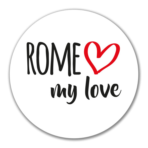 Aufkleber Rome my love 10cm Sticker