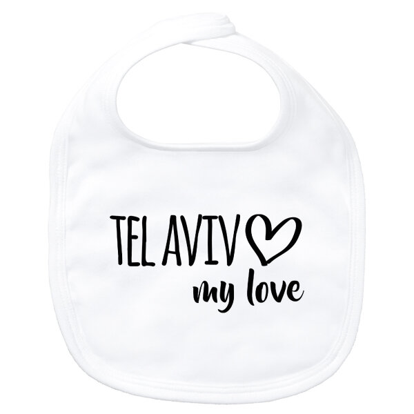 Baby Lätzchen Tel Aviv my love Klettverschluss