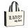 Jutetasche Tel Aviv my love 21 Liter Black