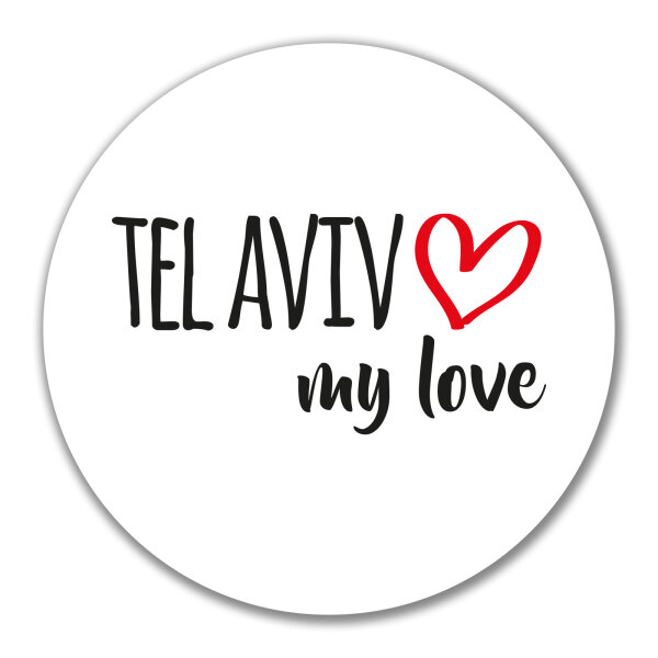 Aufkleber Tel Aviv my love 10cm Sticker