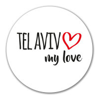 Aufkleber Tel Aviv my love 10cm Sticker