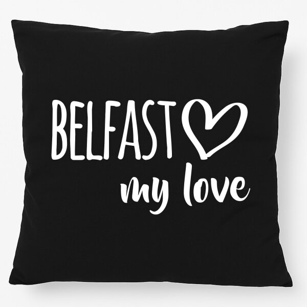 Kissen Belfast my love 40x40cm