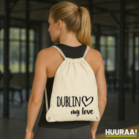 Turnbeutel Dublin my love 12 Liter