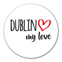 Aufkleber Dublin my love 10cm Sticker