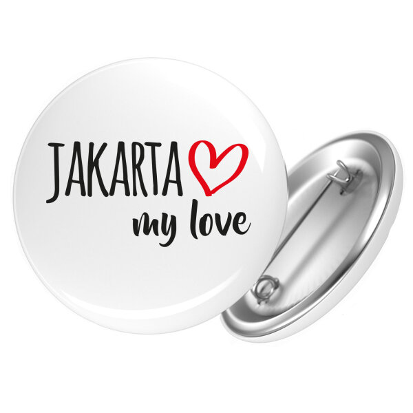 Button Jakarta my love Anstecker