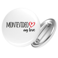Button Montevideo my love Anstecker