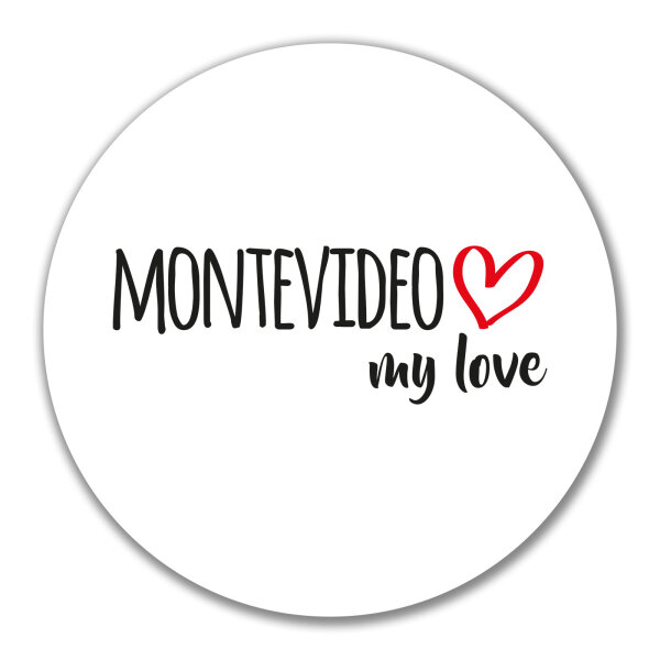 Aufkleber Montevideo my love 10cm Sticker