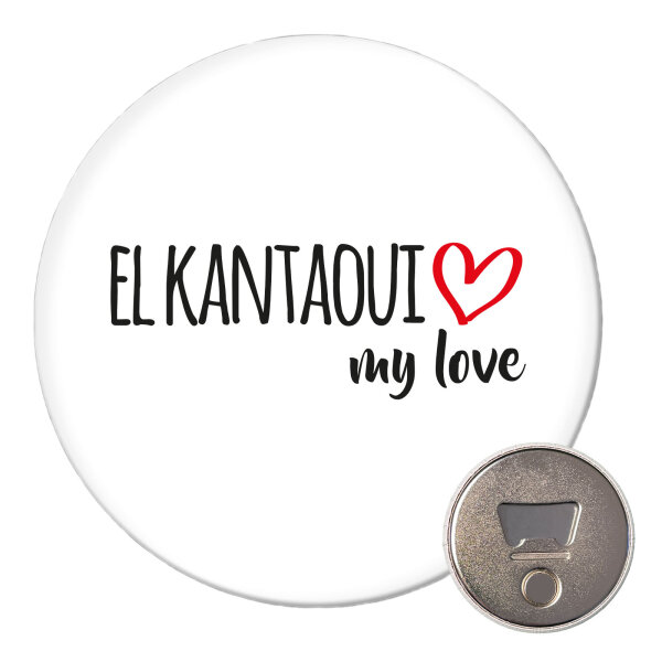 Magnet El Kantaoui my love 59mm Kühlschrankmagnet