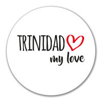 Aufkleber Trinidad my love 10cm Sticker