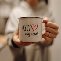 Emaille Tasse Kyiv my love Vintage 300ml