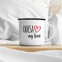 Emaille Tasse Odesa my love Vintage 300ml