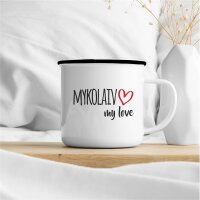 Emaille Tasse Mykolaiv my love Vintage 300ml