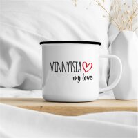Emaille Tasse Vinnytsia my love Vintage 300ml