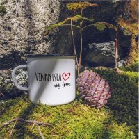 Emaille Tasse Vinnytsia my love Vintage 300ml
