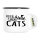 Emaille Tasse Keep calm and love Cats 300ml Vintage Emaille Becher