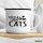 Emaille Tasse Keep calm and love Cats 300ml Vintage Emaille Becher