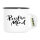 Emaille Tasse Positiv Mind Schriftzug 300ml Vintage Emaille Becher