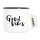 Emaille Tasse Good Vibes Schriftzug 300ml Vintage Emaille Becher