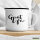 Emaille Tasse Great Life Schriftzug 300ml Vintage Emaille Becher