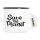 Emaille Tasse Save the Planet Schriftzug 300ml Vintage Emaille Becher