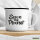 Emaille Tasse Save the Planet Schriftzug 300ml Vintage Emaille Becher