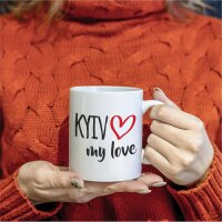 Kaffeetasse Kyiv my love Weiß 330ml