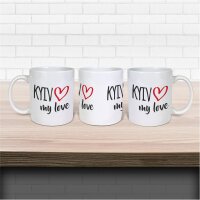 Kaffeetasse Kyiv my love Weiß 330ml