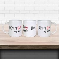 Kaffeetasse Donetsk my love Weiß 330ml