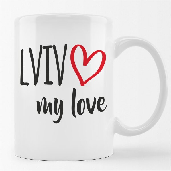 Kaffeetasse Lviv my love Weiß 330ml