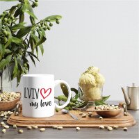 Kaffeetasse Lviv my love Weiß 330ml