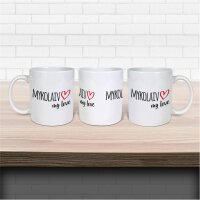 Kaffeetasse Mykolaiv my love Weiß 330ml