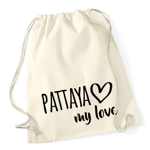 Turnbeutel Pattaya my love 12 Liter